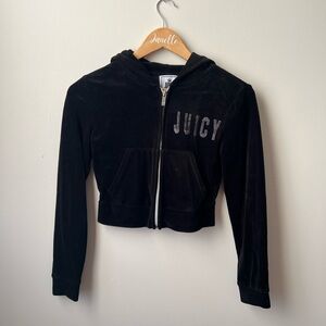 Juicy Couture Black Velour Set